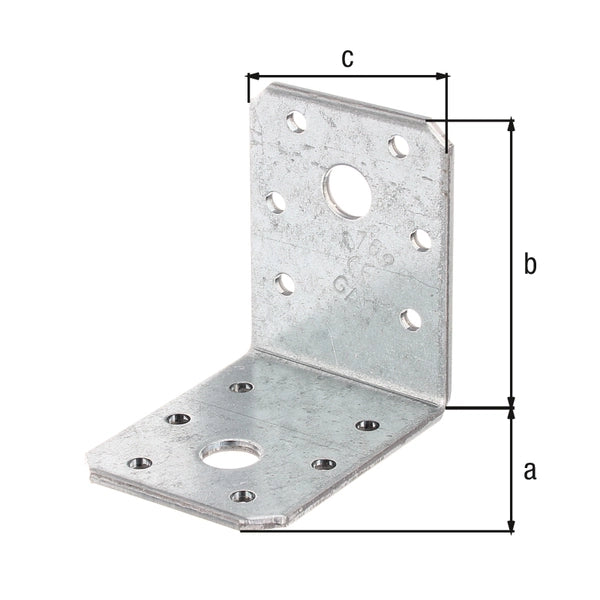 PIASTRA ANGOLARE 60X60X45MM ZINCATA