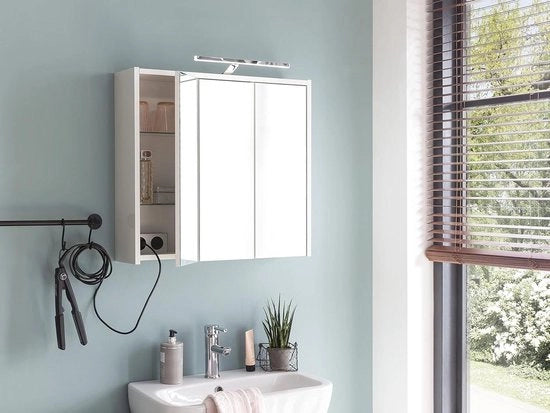 Cassettone in legno bianco - 65 cm largo - Mobili per la stanza da bagno