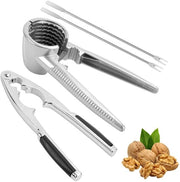 Multifunzionale Frullatore per Noci - 4 Pezzi Utensili da Cucina - Alluminio/Zinco - Manico Antiscivolo - Per Noci di Nocciolo/Castagna - Duraturo e Resistente - Utensili da Cucina