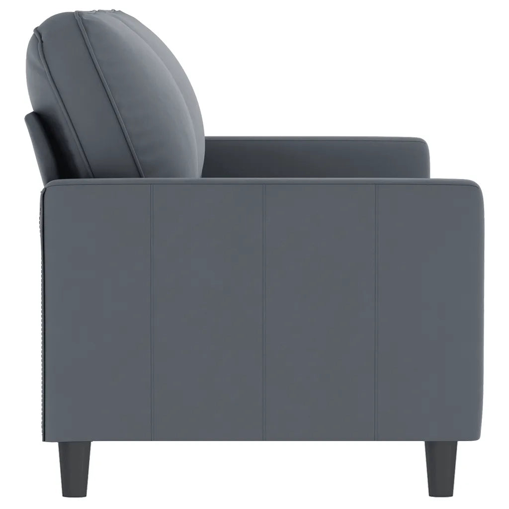 Divano a 2 Posti grigio scuro140 cm in Velluto 359200