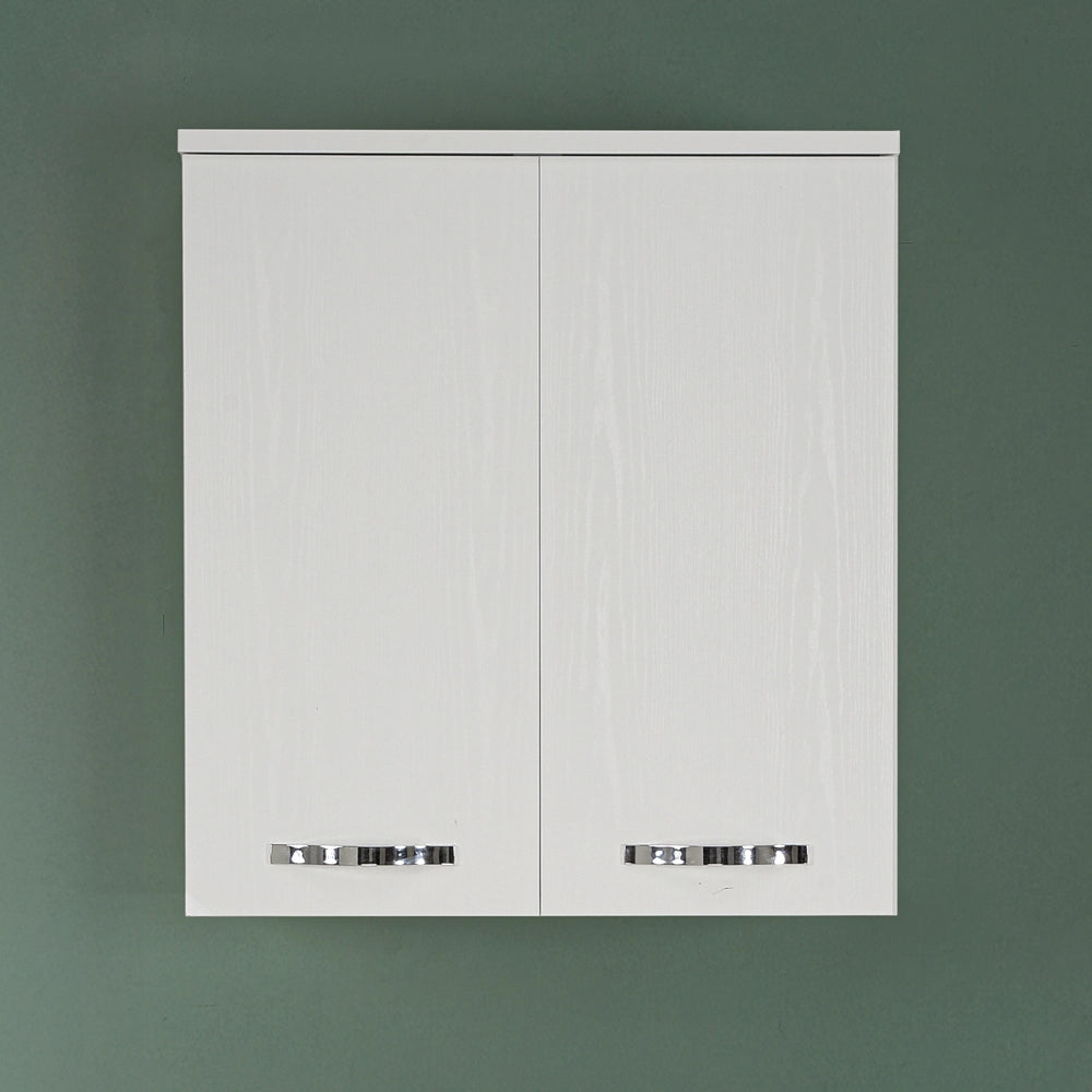 Pensile multiuso 70x77cm salvaspazio in legno bianco 2 ante linea Pilar