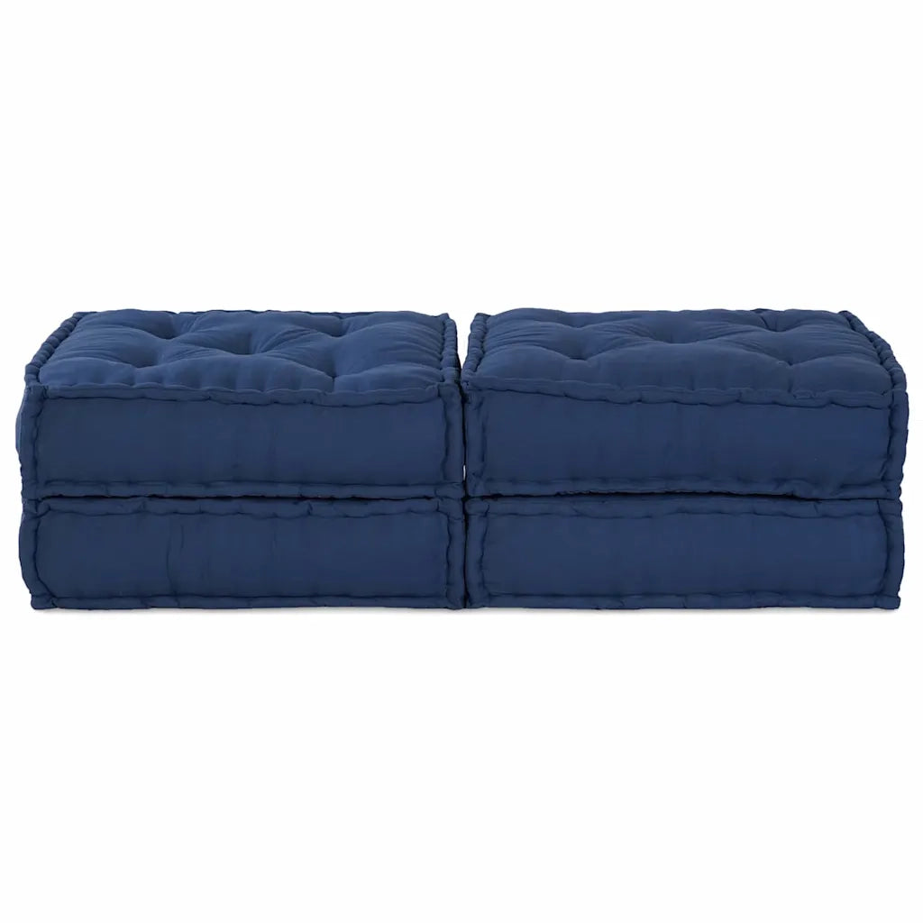 Unit¨¤ di Divano Modulare 2 pz Indaco 140 x 70 x 36 cm Tessuto CFW5692946