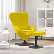 Sedia Egg con Pouf Giallo Velluto 42002751