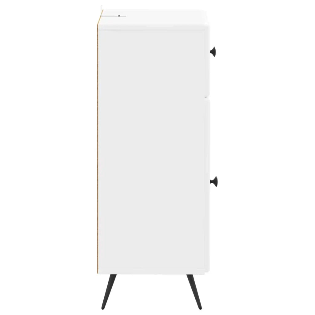 Mobiletto da Bagno BREDA Bianco Lucido 30 x 31 x 80 cm 897489