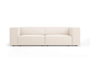 Cosmopolitan Design - Divano "Arendal" 3 posti in ciniglia beige chiaro 