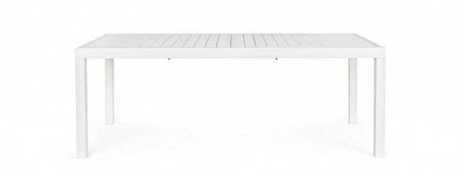 Tavolo Allungabile Hilde 200-300x100 cm Bianco in Alluminio