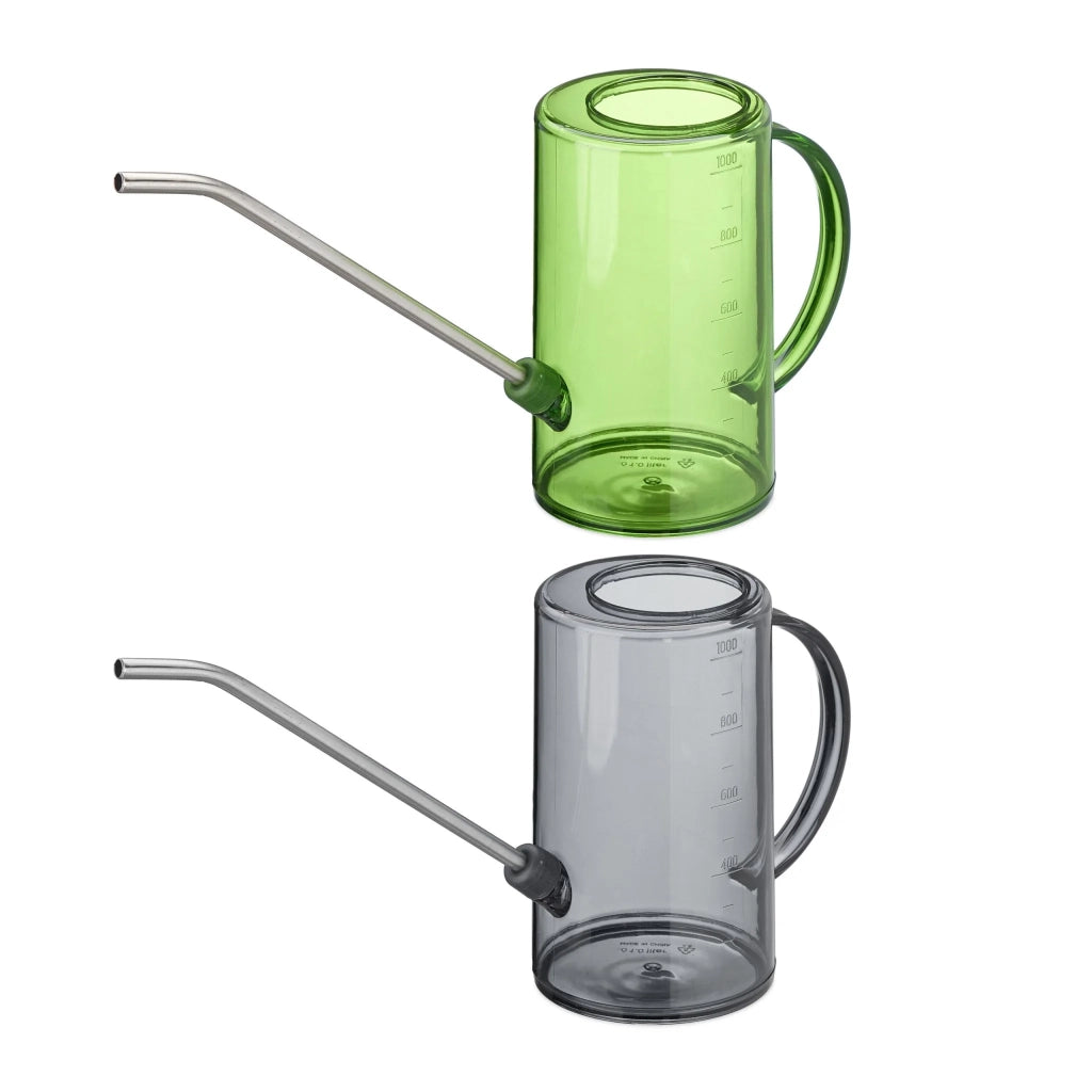 Set di 2 annaffiatoi in plastica pratici per interni balcone 1 L in plastica verde 13_0015291