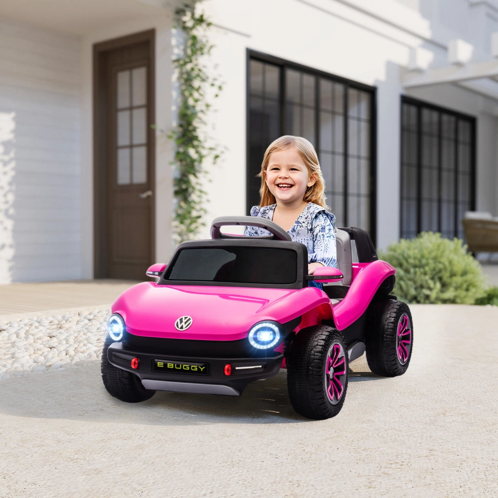 Macchina Elettrica Bambini Volkswagen ¨C Minimal ¨C Rosa 12V Telecomando