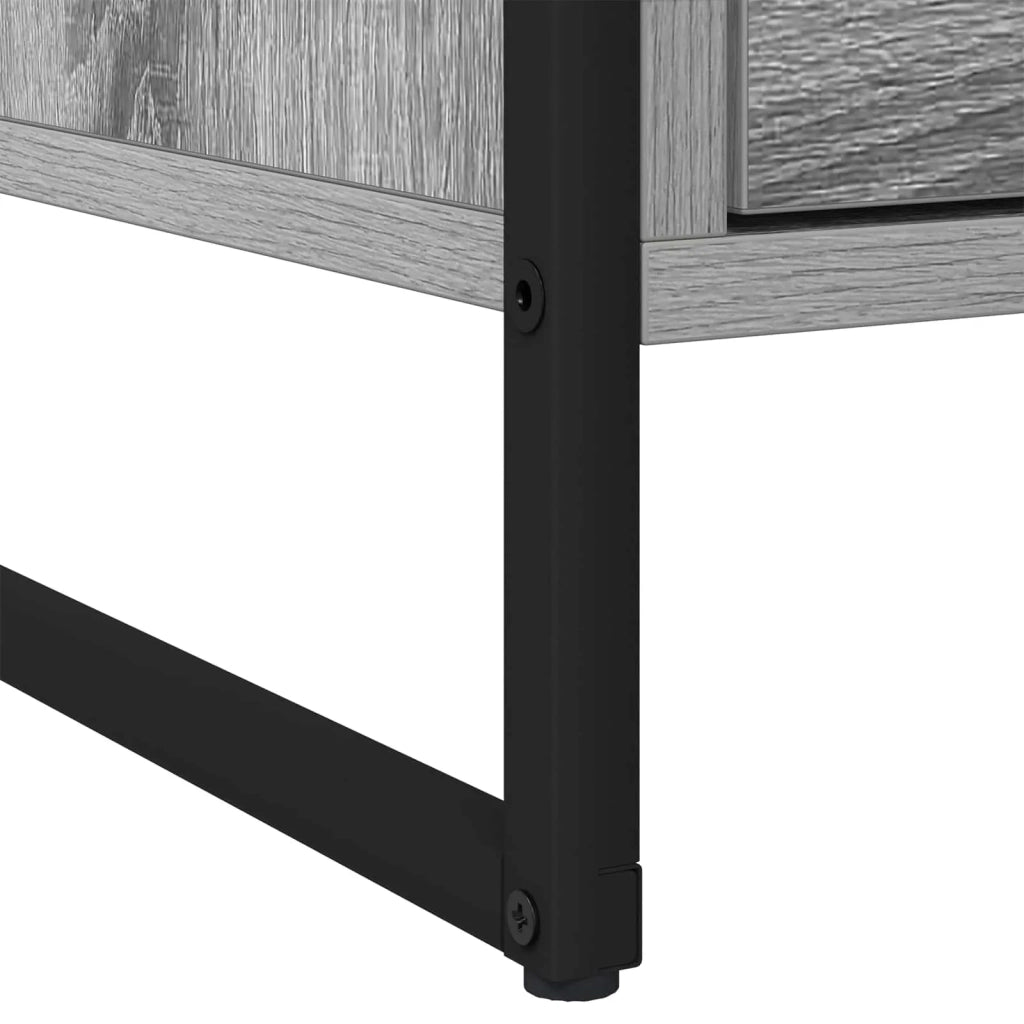 Comodino Grigio Sonoma 50 x 39,5 x 50 cm Legno multistrato