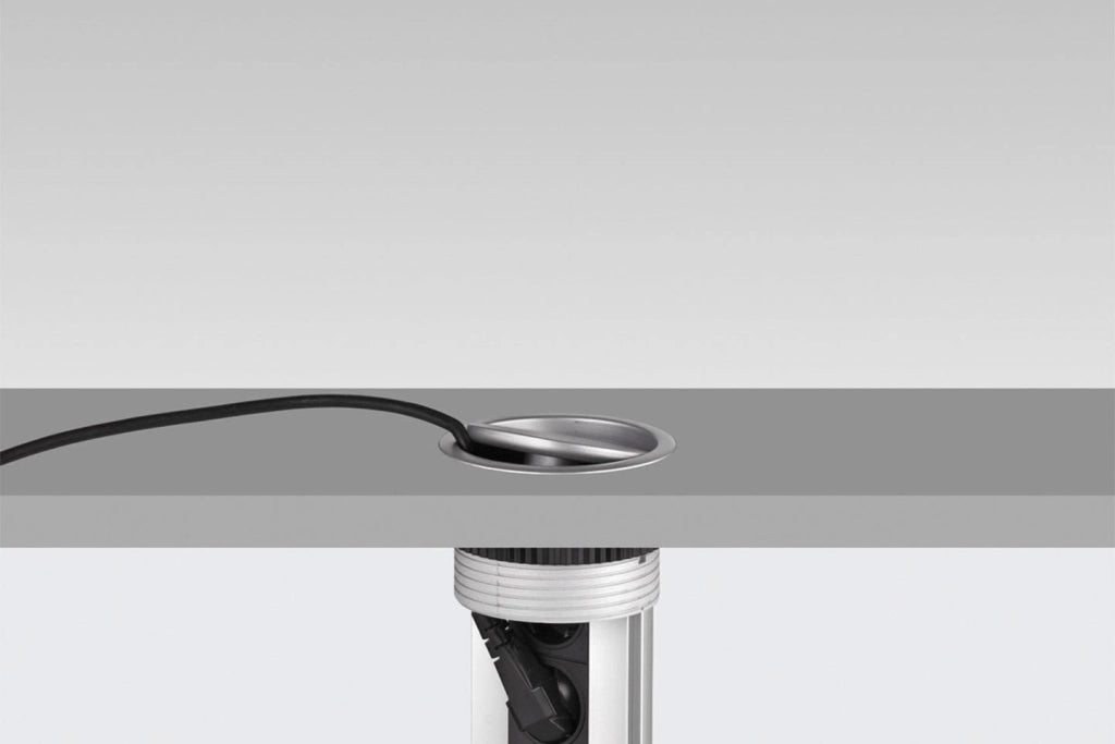 EVOline Port prolunghe e multiple 3 m 3 presa(e) AC Interno Nero, Acciaio inossidabile