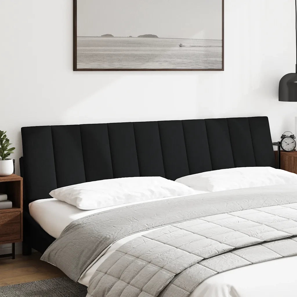 Cuscino Testiera Hanko Nero 200 cm in Tessuto CFW1346342