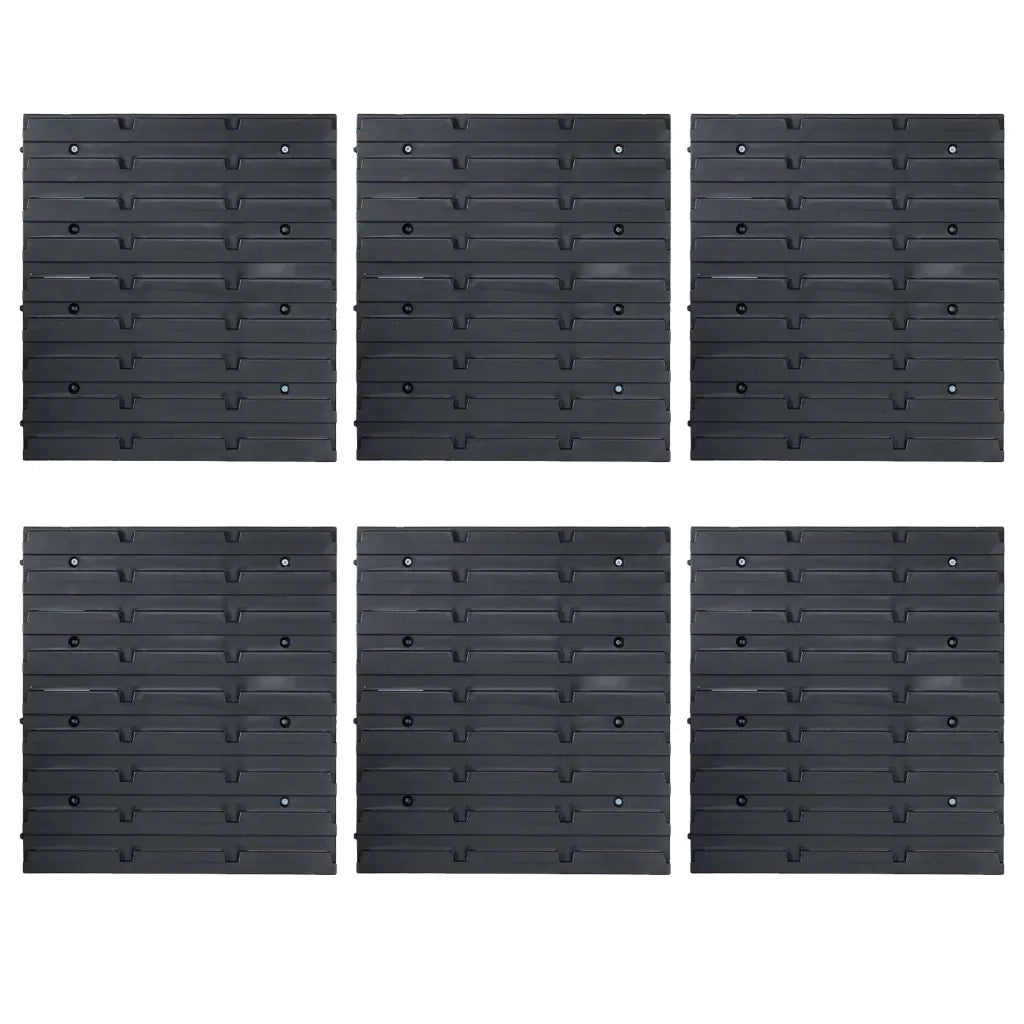 Kit Contenitori 96 pz con Pannelli a Parete Blu e Nero CFW7985871