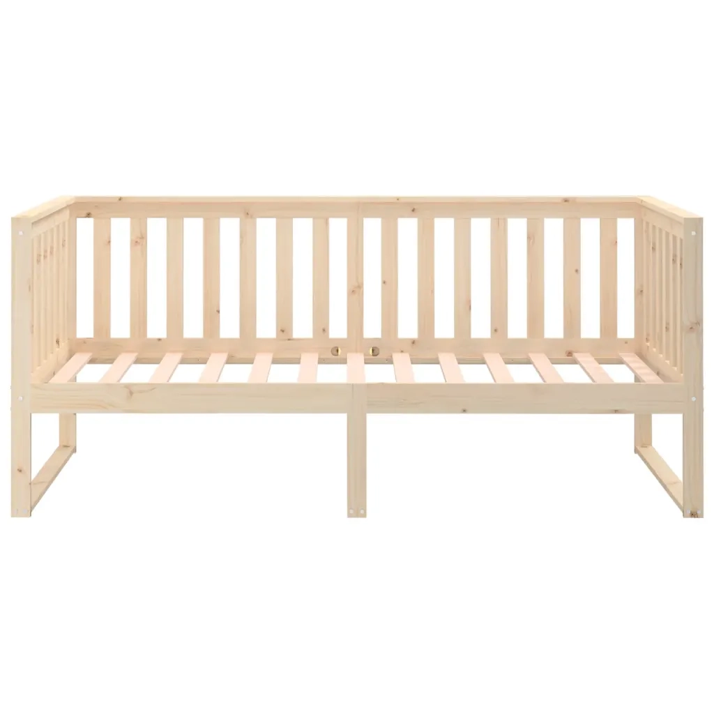 Letto singolo | Letto per adulti | Dormeuse senza Materasso 90x200 cm in Legno Massello di Pino