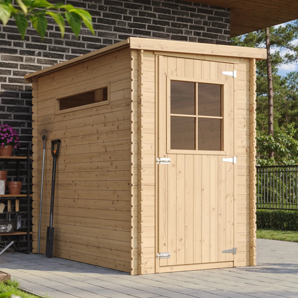 Casetta da Giardino in Legno  CON PAVIMENTO TRATTATO - 2.36m2 - TIMBELA M306+M306G