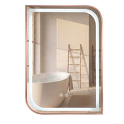 Specchio Led Zone 70x50 Brush Rose Gold