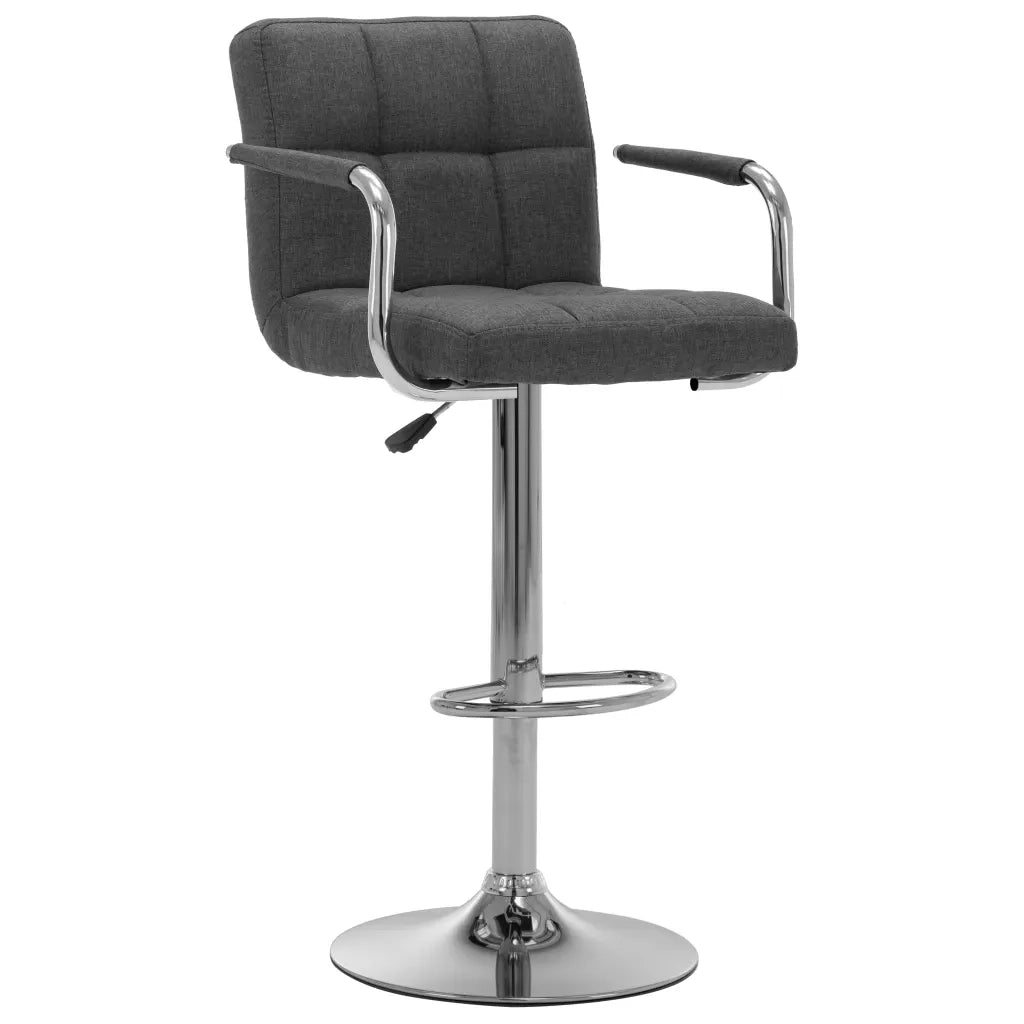Sedie da Bar 2 pz Grigio Scuro in Tessuto cod mxl 58320