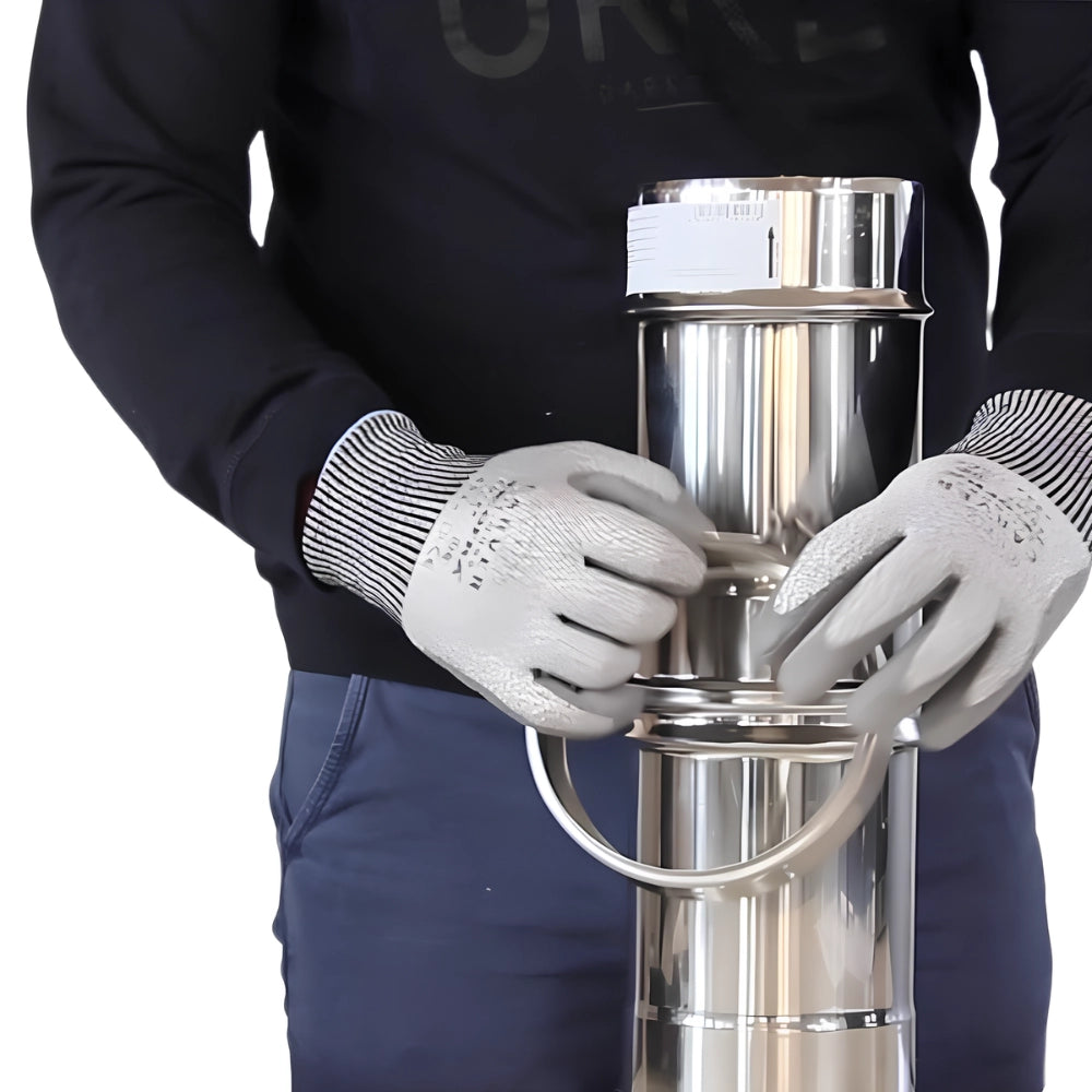 Fascetta bloccaggio monoparete acciaio inox canna fumaria collare tubature *** misura Ø 200 mm, confezione 1