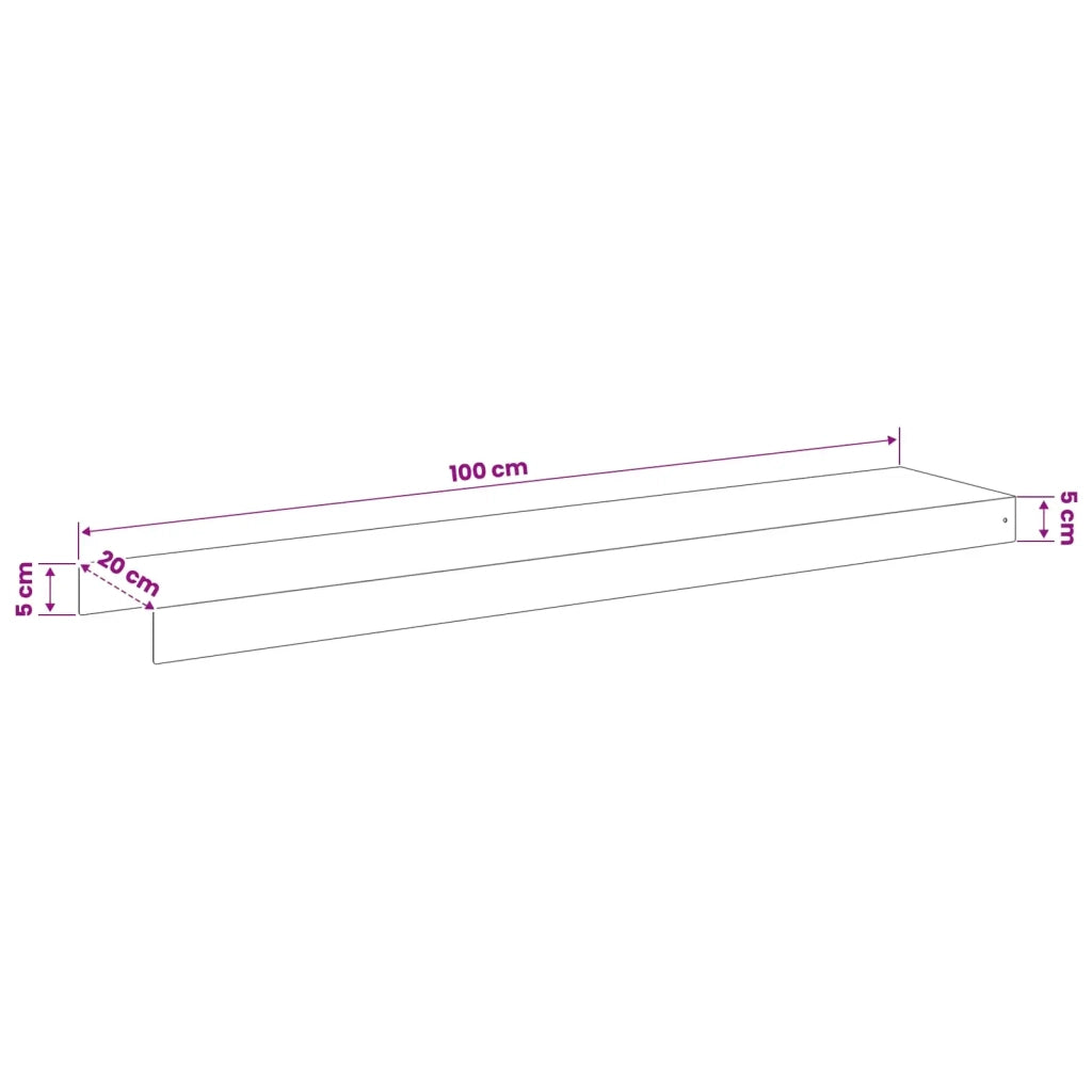Profilo di copertura per giardino 10 pz 100 x 20 x 5 cm 8012931