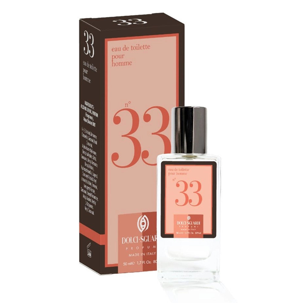 Trade Shop - Profumo Corpo Eau De Toilette Per Uomo N°33 Da 50 Ml Fragranza Legnosa Terrosa 009241 -