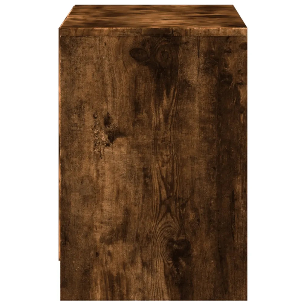 Mobile TV | Armadietto TV | Mobile Porta TV con LED Rovere Fumo 100x34x50 cm in Truciolato