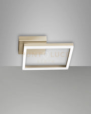 BARD APPLIQUE ORO OPACO 1 LUCE a LED 3000K - 22W - 2160 lm DIMMERABILE C/ACC.