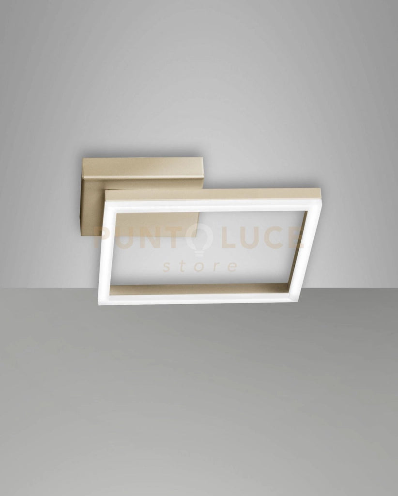 BARD APPLIQUE ORO OPACO 1 LUCE a LED 3000K - 22W - 2160 lm DIMMERABILE C/ACC.