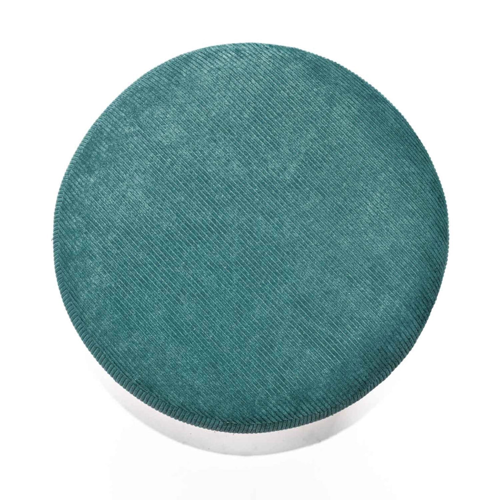 BONN VELVET - Pouf piccolo tondo in velluto a coste