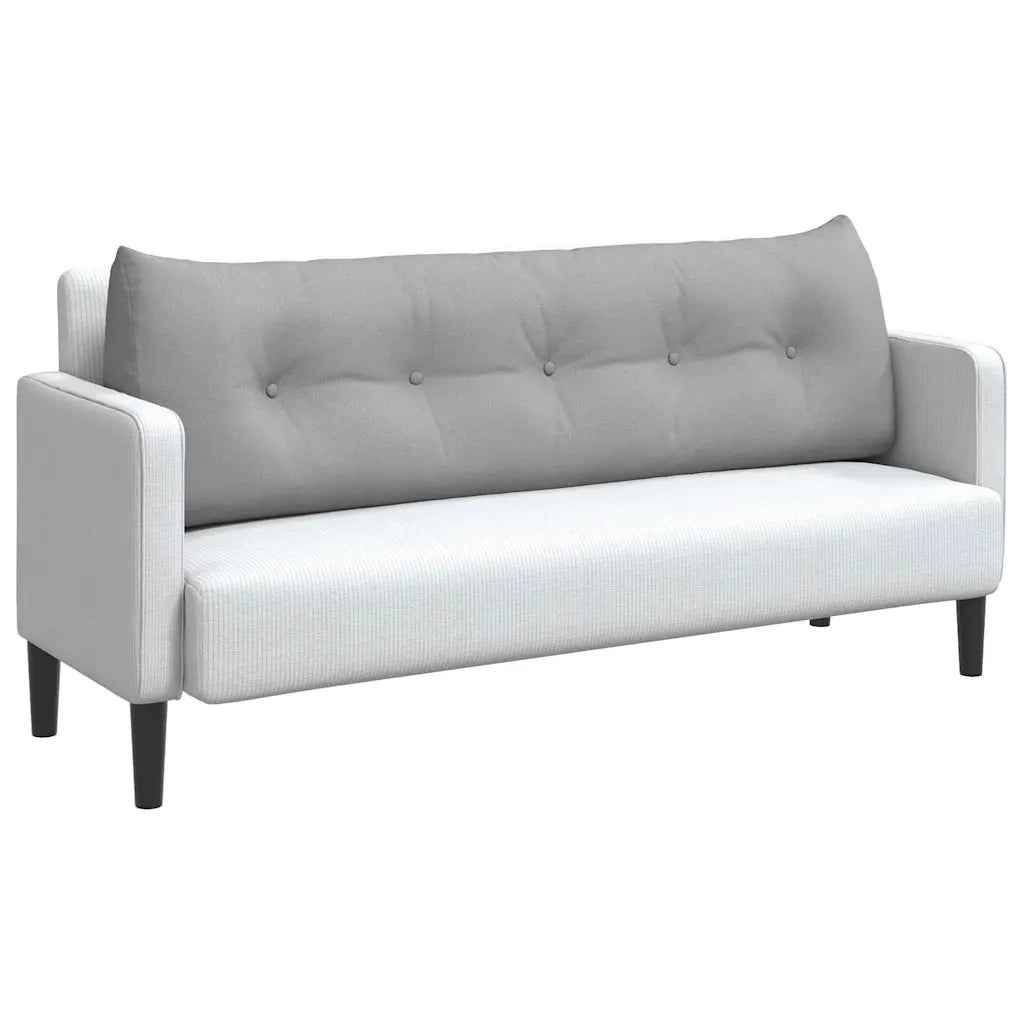 Cuscino per Schiena Grigio Nuvola 160 x 24 x 50 cm Tessuto 42014541