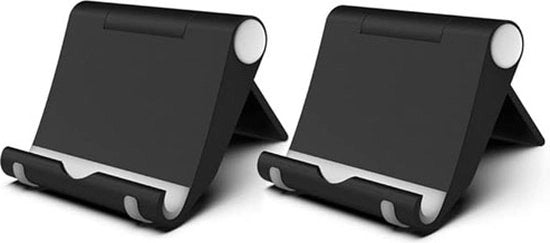 Stand per telefono mobile op pieghevole, Regolabile per telefono, 2 pezzi - Adatto per tavolo, Compatibile con iPhone 13/Mini/Pro/Max, 12/11/SE/Xs Max, Samsung, Huawei, Tablet e altri smartphone (4-9,7 pollici)
