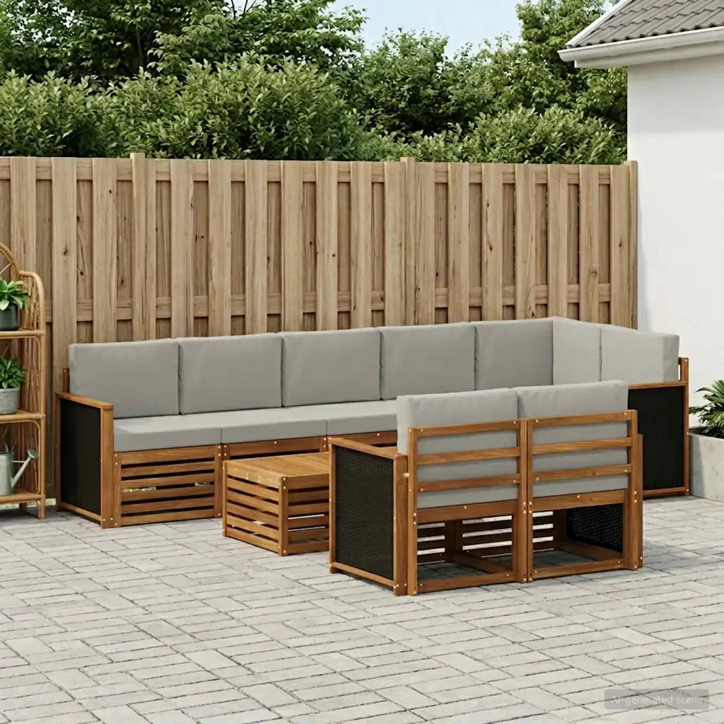 Set divani Legno di Acacia Massello 3384522