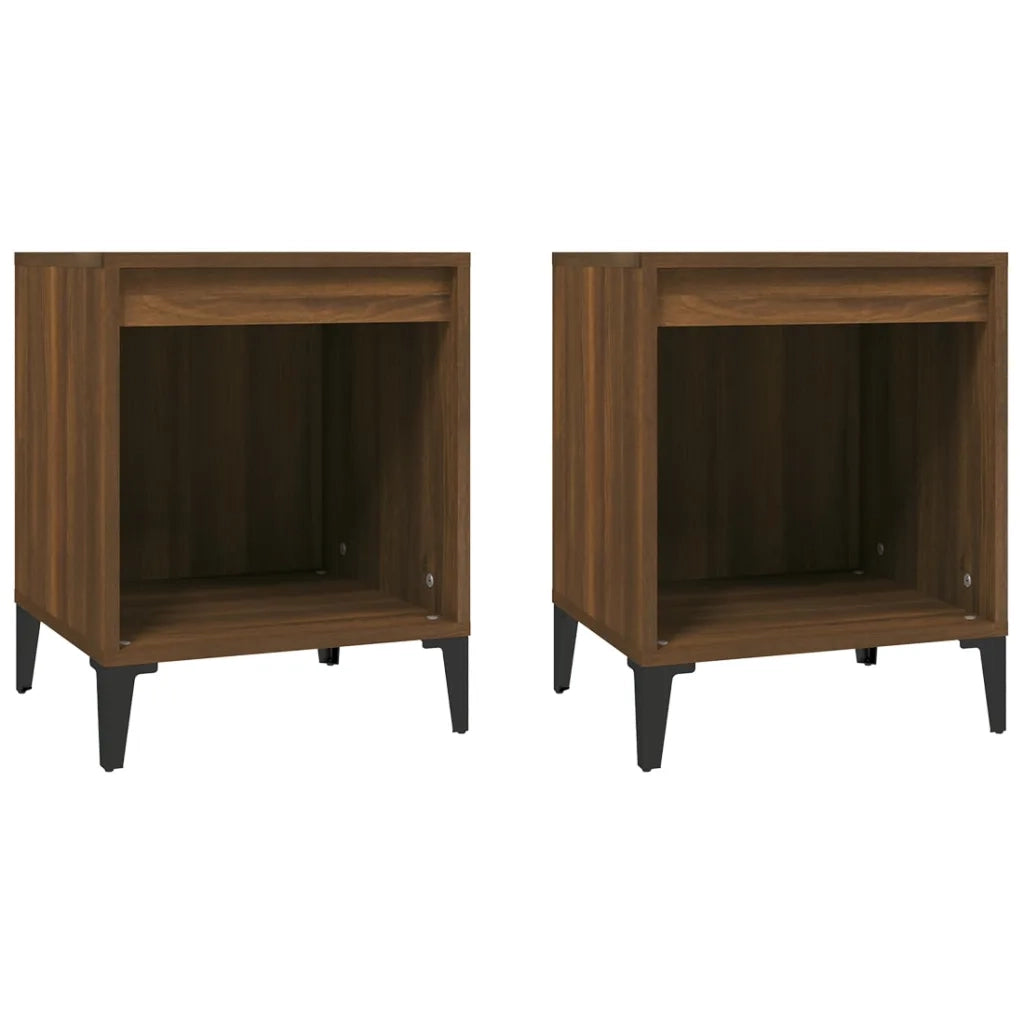 Comodini 2 pz Rovere Marrone 40x35x50 cm cod mxl 30084