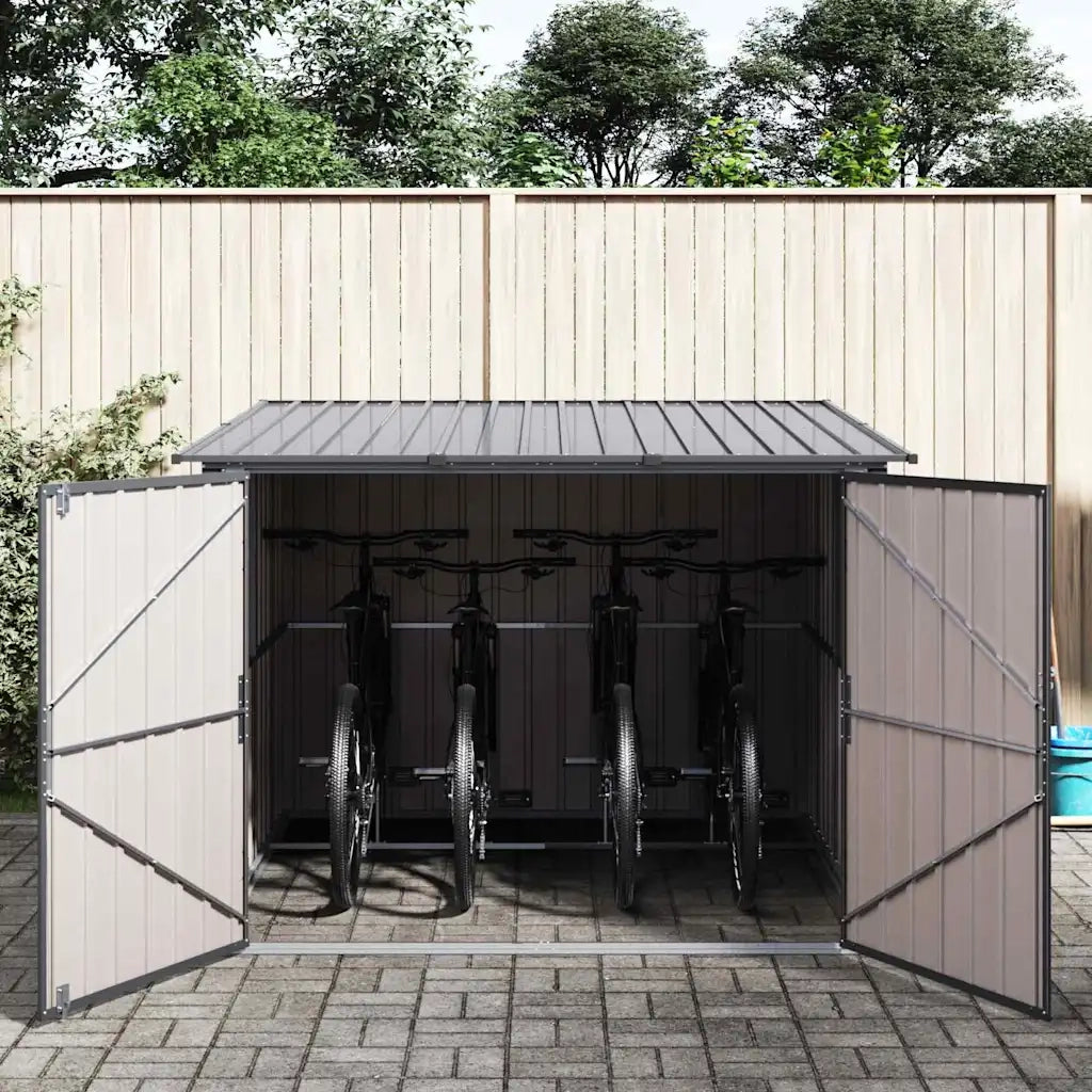Capanno per Biciclette 3 pcs Antracite 215 x 206 x 157 cm