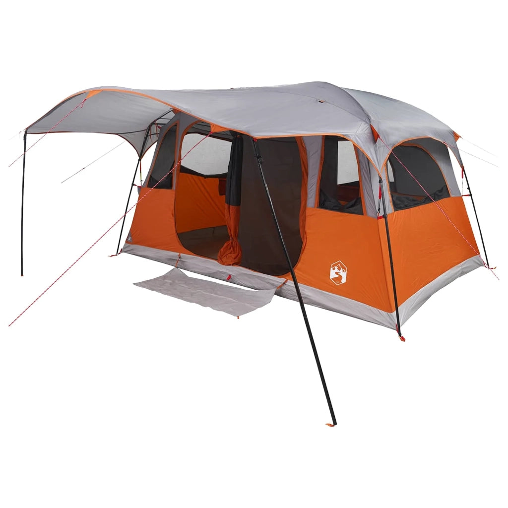 Tenda a tunnel con tetto Grigio e arancione 366 x 244 x 198 cm 42028667