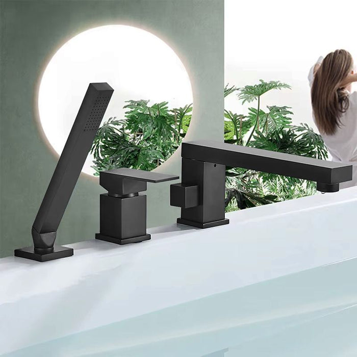 Rubinetto Da Vasca Rea Glen Black In Tre Parti