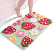 Badmat azzurra, anti-slip, wasbare, 50 x 80 cm, con microvezzi zucche