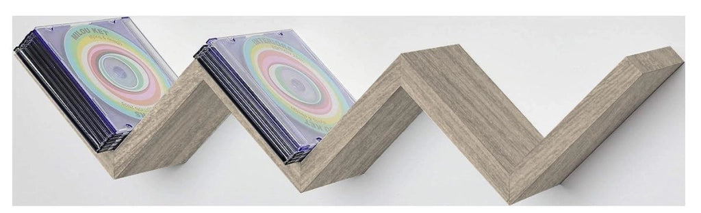 MAURY'S MENSOLA ZIG ZAG DIMENSIONI 59X12X12 CM IN COLORE OLMO