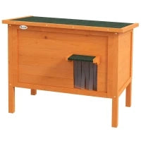 Casetta per Gatti da Esterno, Tana per Gatti, Resistente alle Intemperie, 1 Finestra, 1 Ingresso, 85 x 50 x 68.5 cm, Arancione