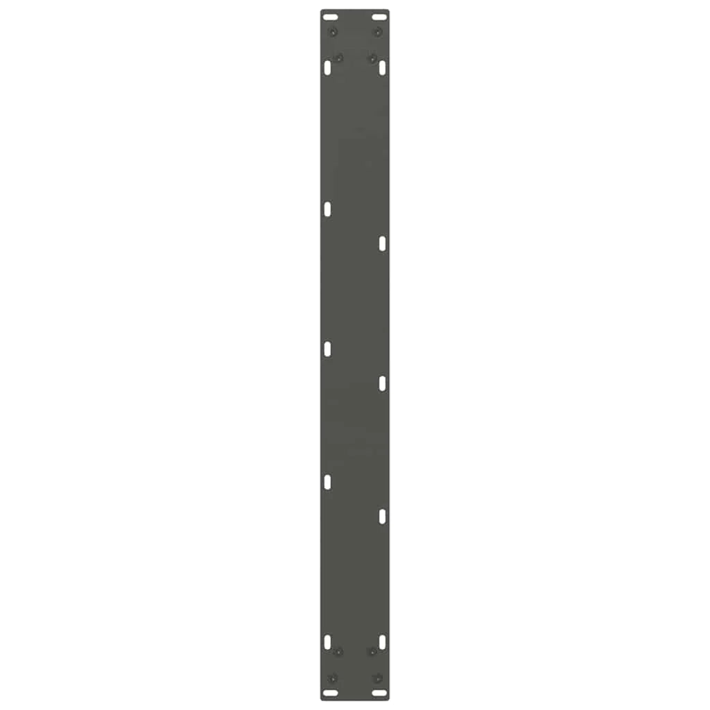 Set di 2 gambe per tavolo da pranzo moderno 80 x 72-73 cm con piedini regolabili in acciaio antracite 02_0057554