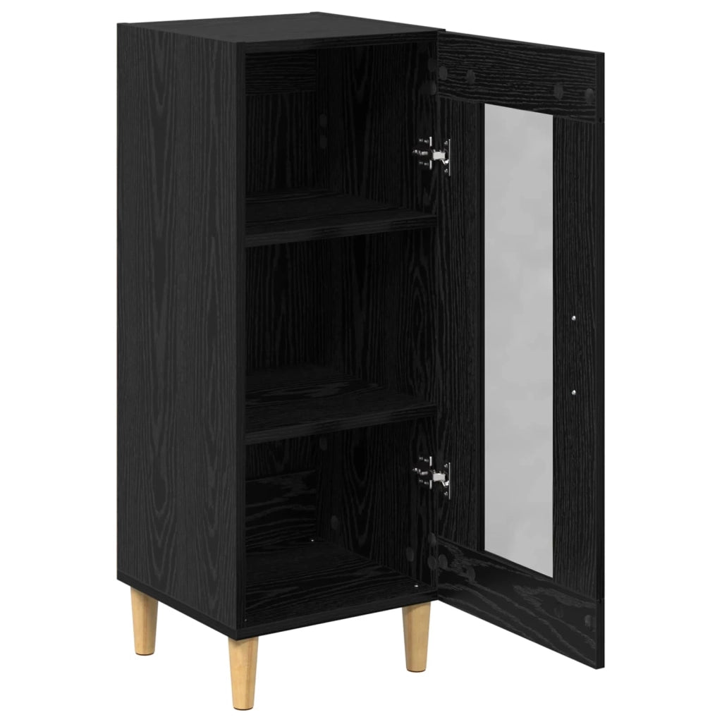 Credenza Rovere Nero 34.5 x 32.5 x 90 cm Legno multistrato 880972