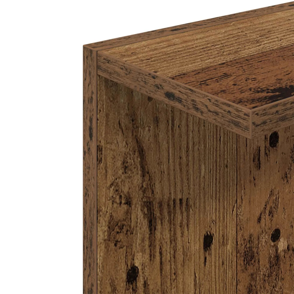 Scaffale da parete 2 pz Legno antico 22 x 15 x 100 cm 8012449