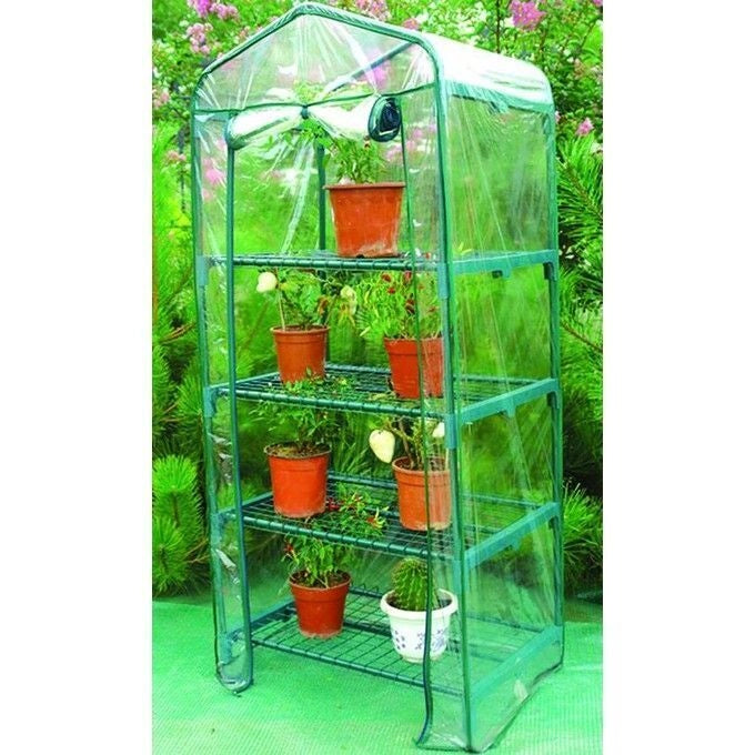 BLINKY 79727-10 Serra in PVC a Casetta 4 Ripiani Struttura in Ferro Verniciato 69x49x157 cm