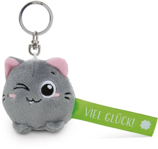 Sostegno chiave per gatto "Molti successi!" verde 5cm