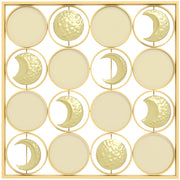 Specchio Lunare Decorativo Parete con 16 Dischi ¨C Zephmum ¨C Dorato