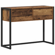 Tavolino | Tavolo laterale Legno vecchio 100 x 36 x 75 cm Legno multistrato