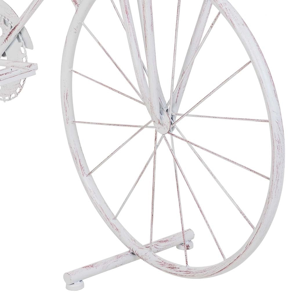 Espositore a forma di bicicletta bianco 147x34,50x102
