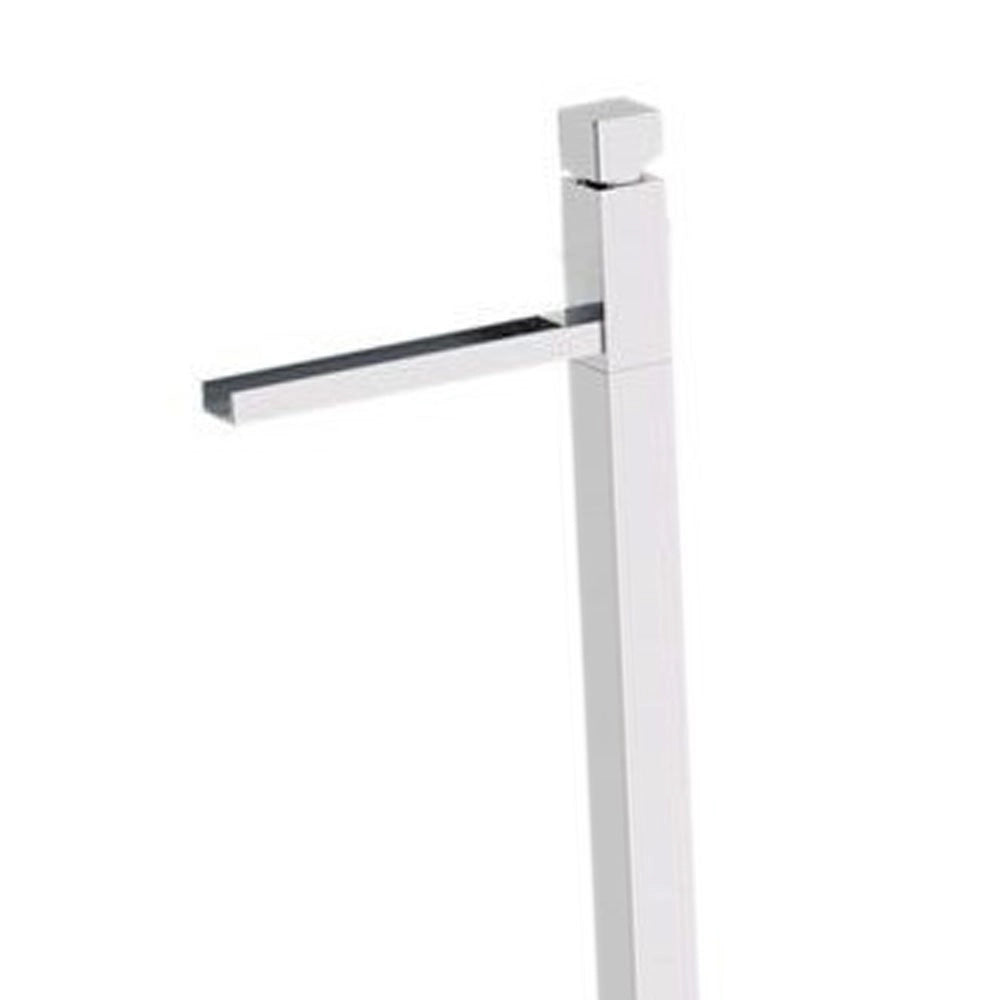 Miscelatore waterfall ideale per i moderni lavabi da pavimento dotato di bocca a cascata e scarico click-clack