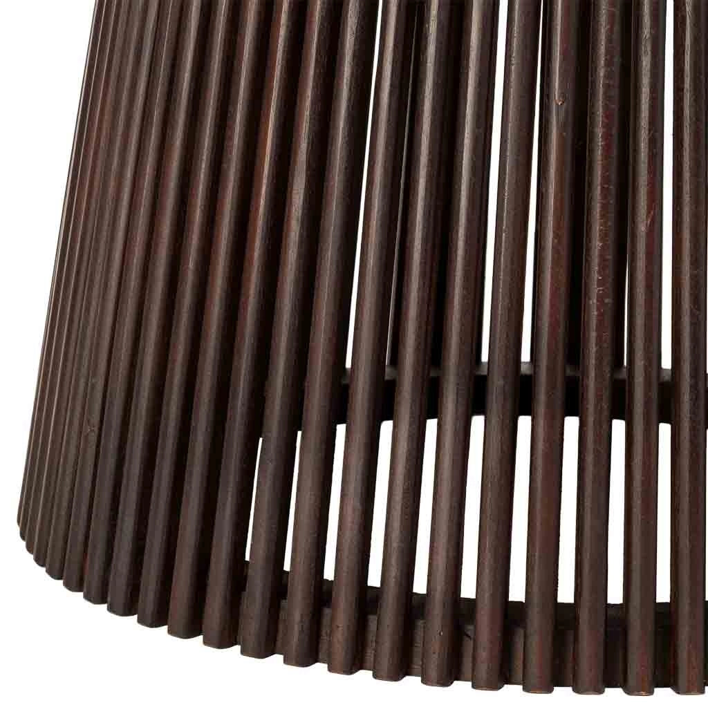 Tavolo artigianale in legno marrone, 120x120x76h cm