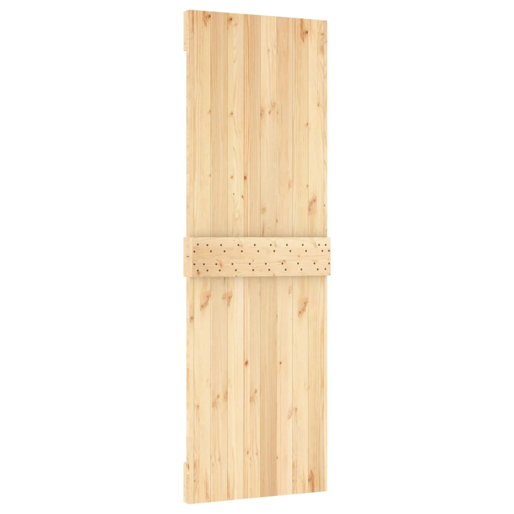 Porta scorrevole Naturale e Bianco 70 x 210 cm