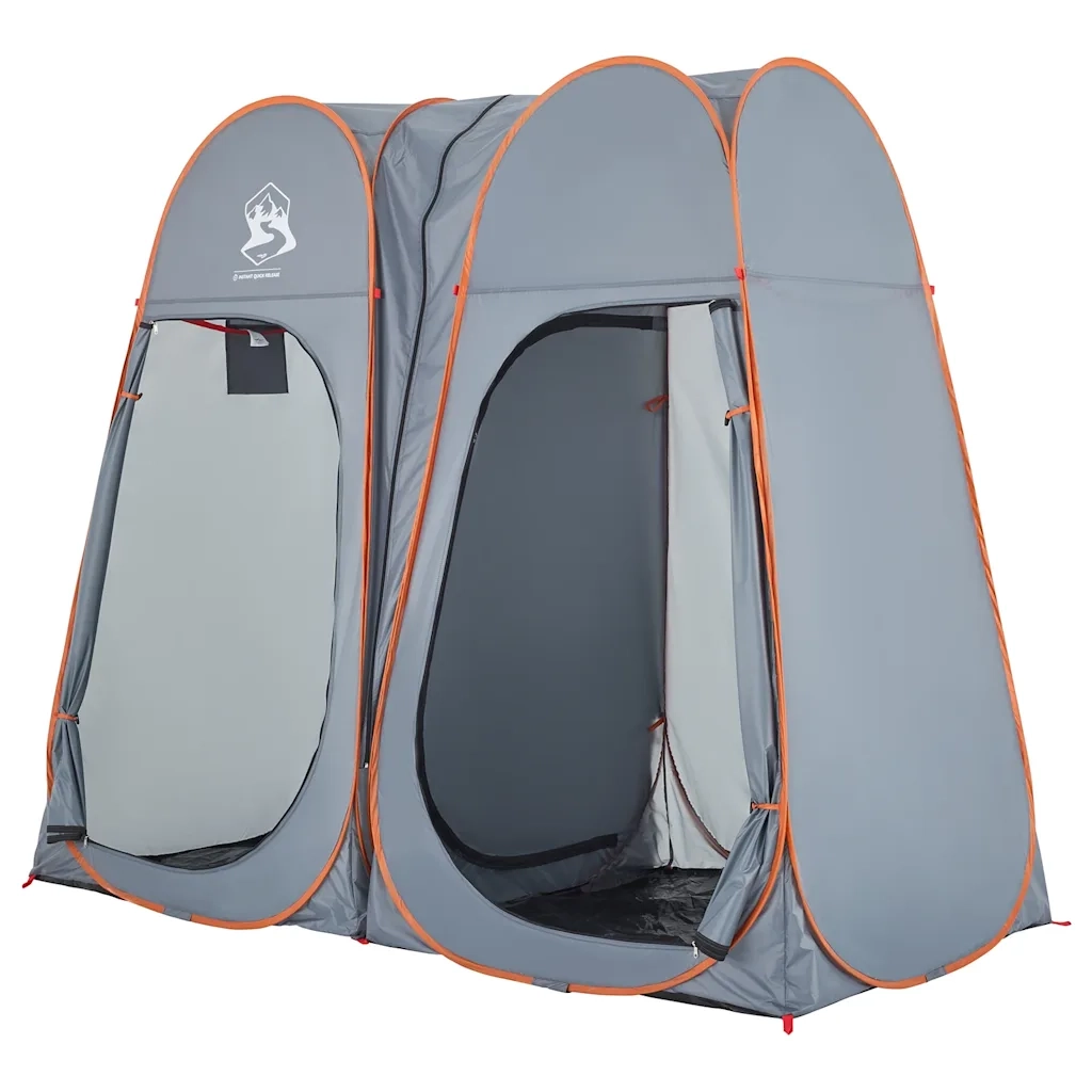 Tenda Privacy Pop-Up - Tenda da esterno Grigio e Arancione Impermeabile 994623
