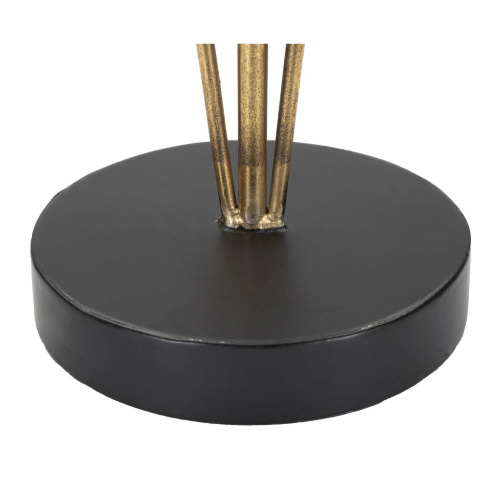 Lampada da Tavolo Palma 1, Oro, Metallo, 26x26x64 cm
